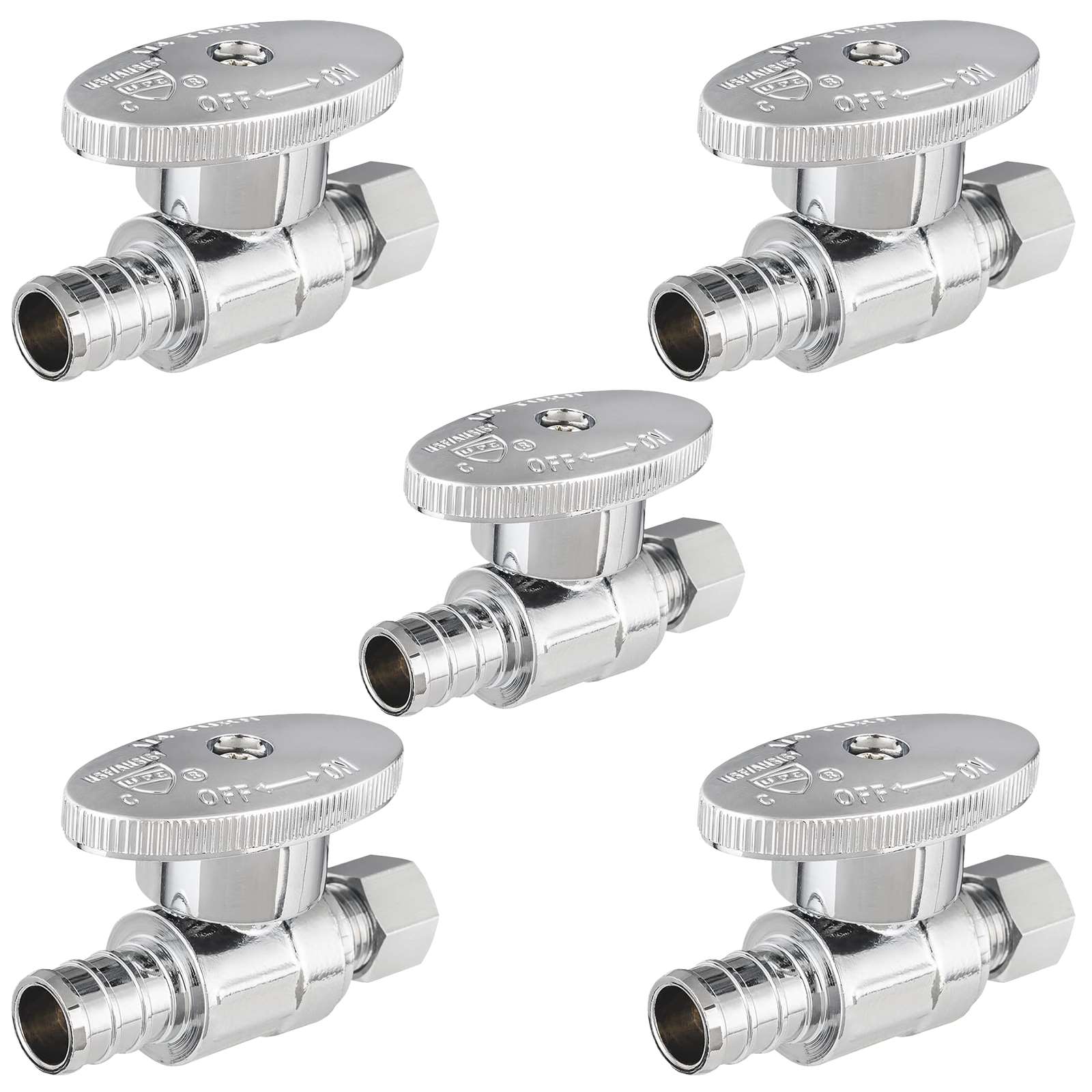 pex crimp x compression stop valve 1 4 turn lead free 23