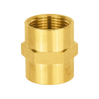 1" female npt brass hex connector