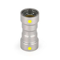 1/2" carbon press coupling w/stop