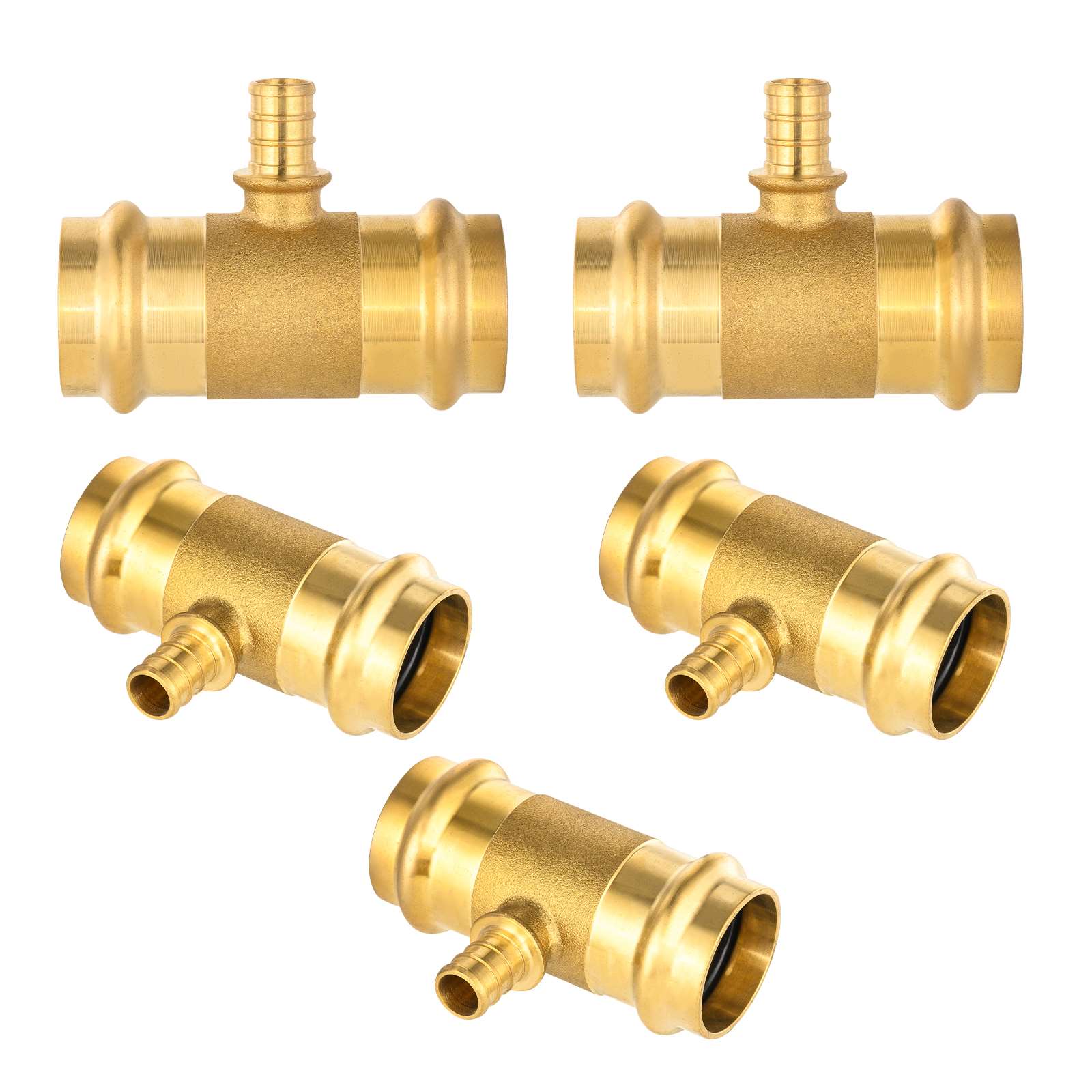 press x press x pex crimp brass tee lead free 9