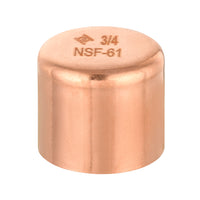 3/4" solder copper pipe end cap (plug)