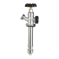 1/2" push fit 3/4" hose bibb, 6" anti siphon frost free sillcock