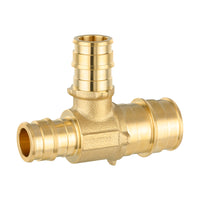 pex a expansion 3/4" 1/2" 1/2" pex expansion reducing tee (lead free)