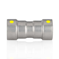 1/2" carbon press coupling w/stop 4