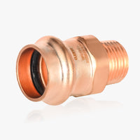 1" press copper 3/4" male threaded adapter (lead free)