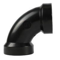ABS DWV 90-Degree HUB x HUB Elbow Fittings (1/4 Bend) - Pick Size to Add