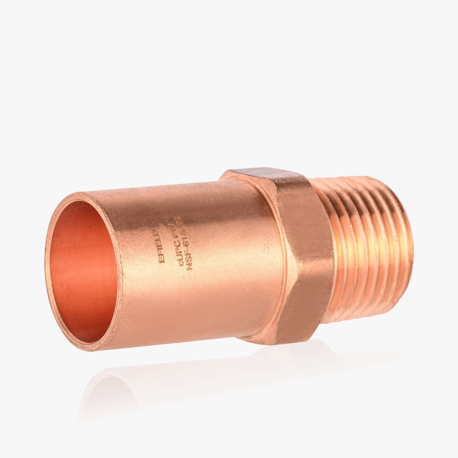 ftg press x male threaded copper reducing adapter lead free 9
