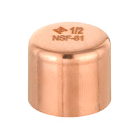 1/2" solder copper pipe end cap (plug)