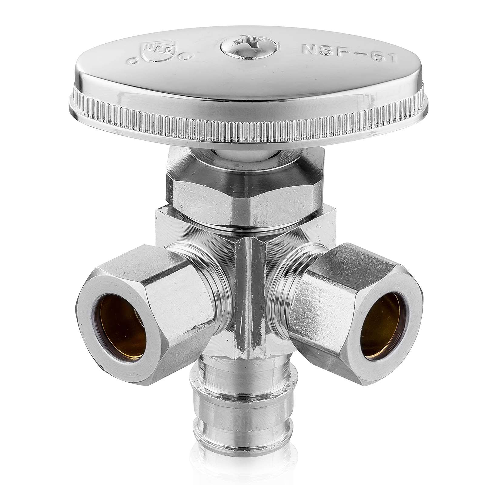 1 2 pex expansion x 3 8 od compr x 3 8 od compr stop valve lead free 14