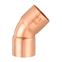 1" 45º copper elbow