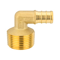 pex-b crimp 1/2" pex 3/4" male threaded elbow (lead free)