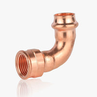 1/2" copper press x 3/4" female 90° elbow