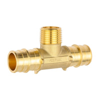 pex a expansion 3/4" pex 3/4" pex 1/2" male threaded f1960tee (lead free)