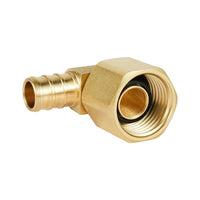 pex-b crimp 3/4" pex 3/4" female npt metal swivel elbow (lead free)