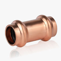 1/2" press copper coupling no stop (lead free)