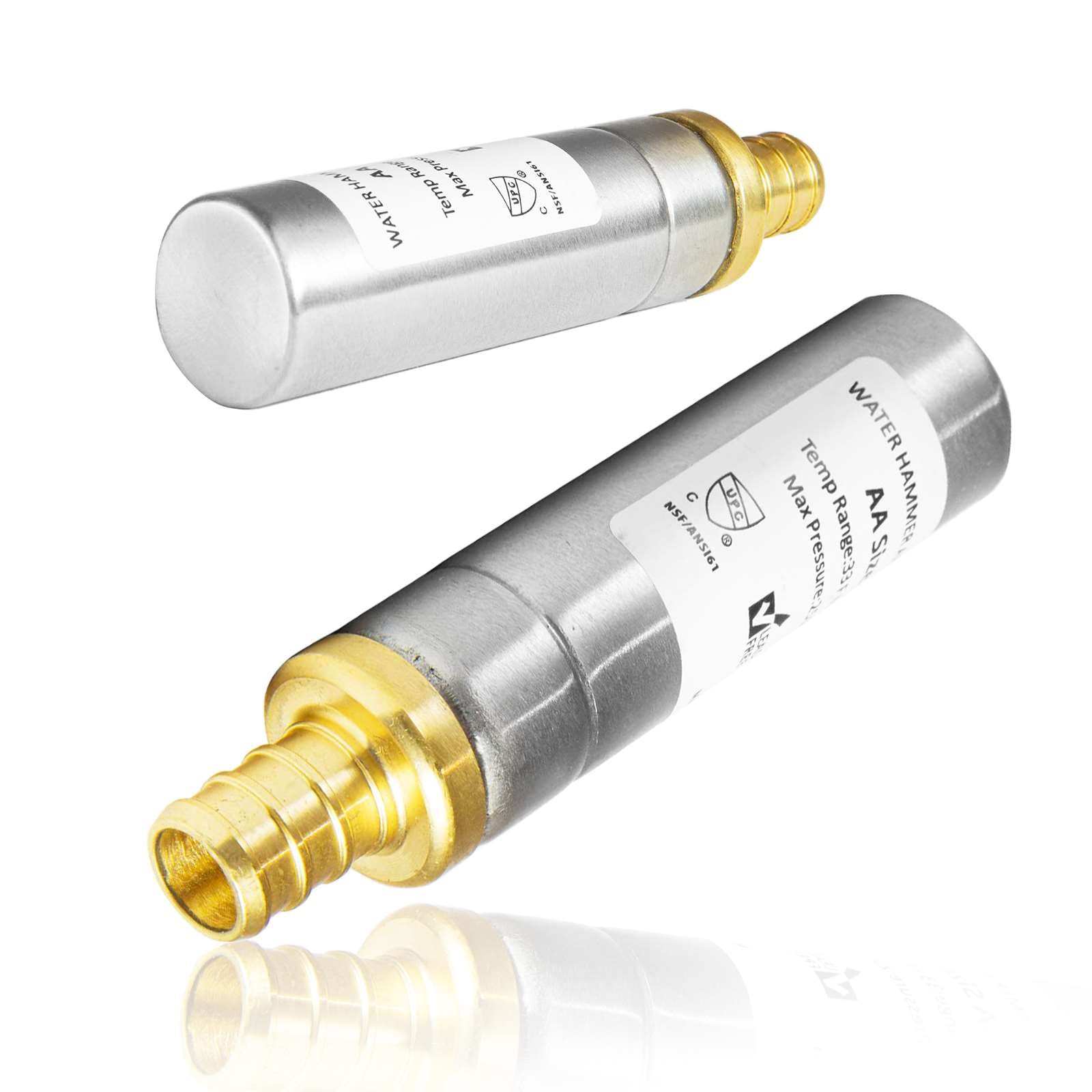 straight water hammer arrestor stainless steel 12