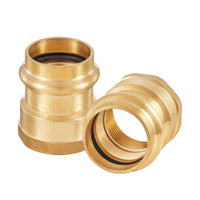 3/4" press 3/4" female brass adapter (lead free)