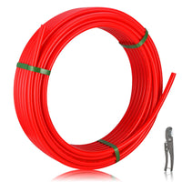 1/2" 200ft pex-b pipe (red & cutter)