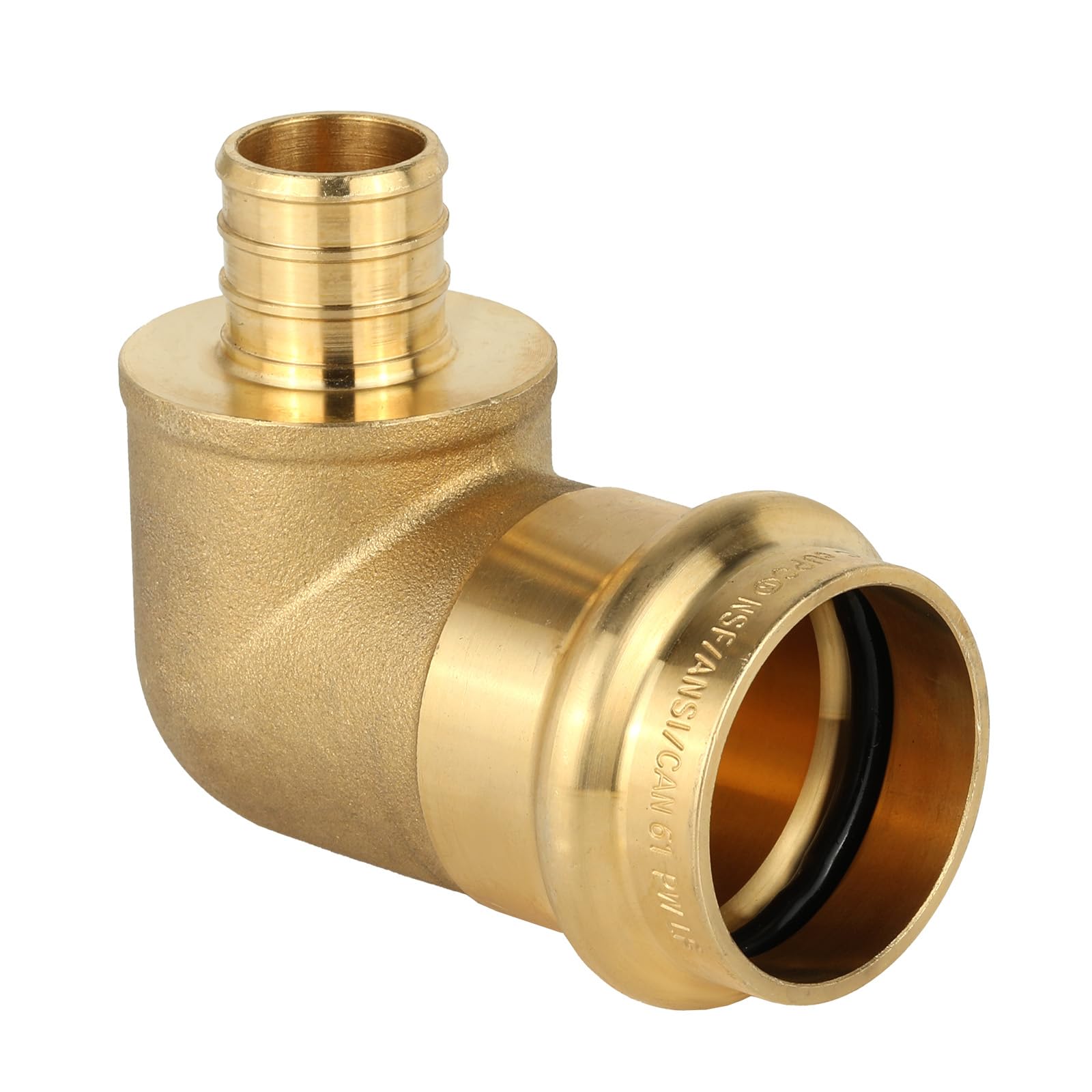 Press x PEX Crimp Brass Elbow (Lead Free) - Pick Size to Add