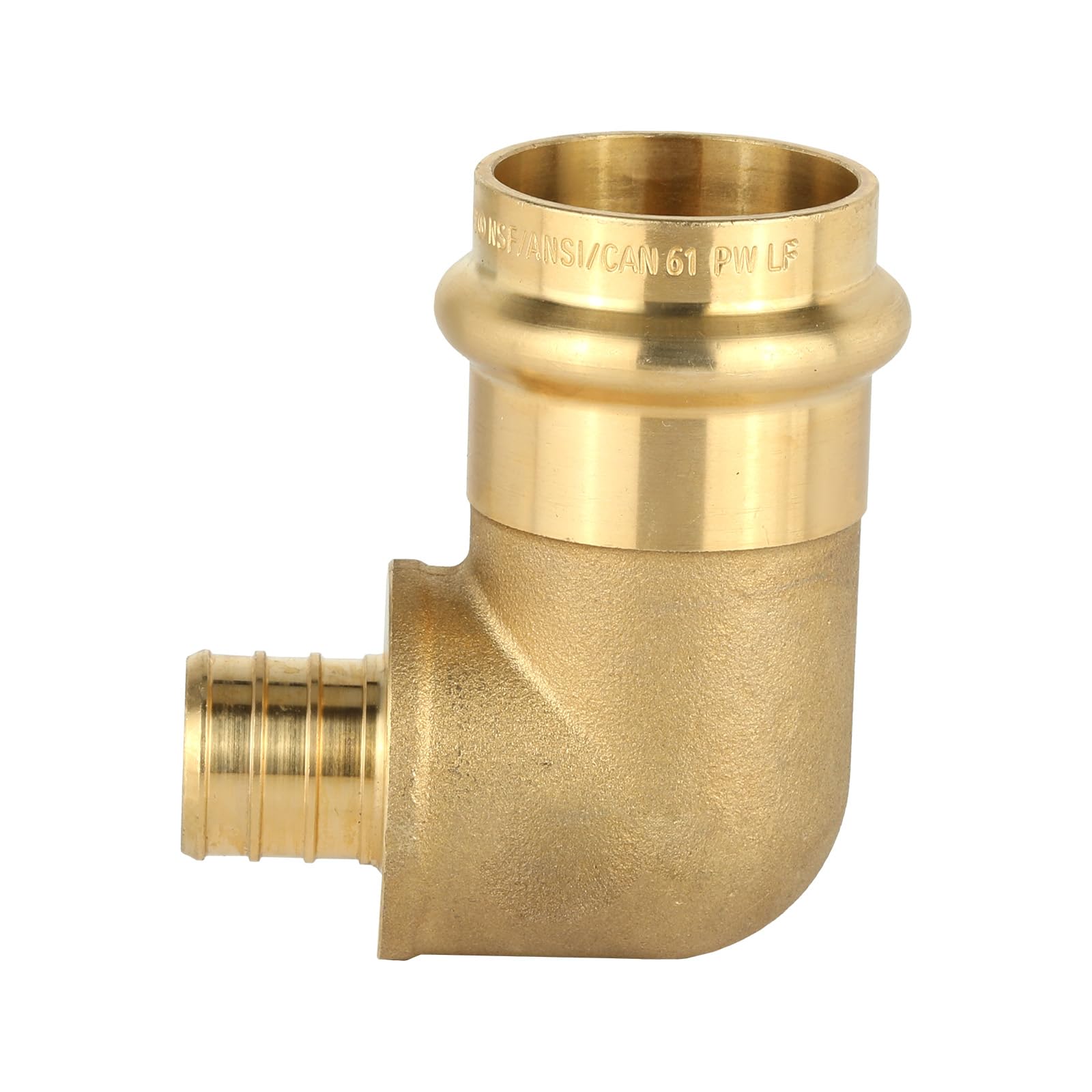 Press x PEX Crimp Brass Elbow (Lead Free) - Pick Size to Add