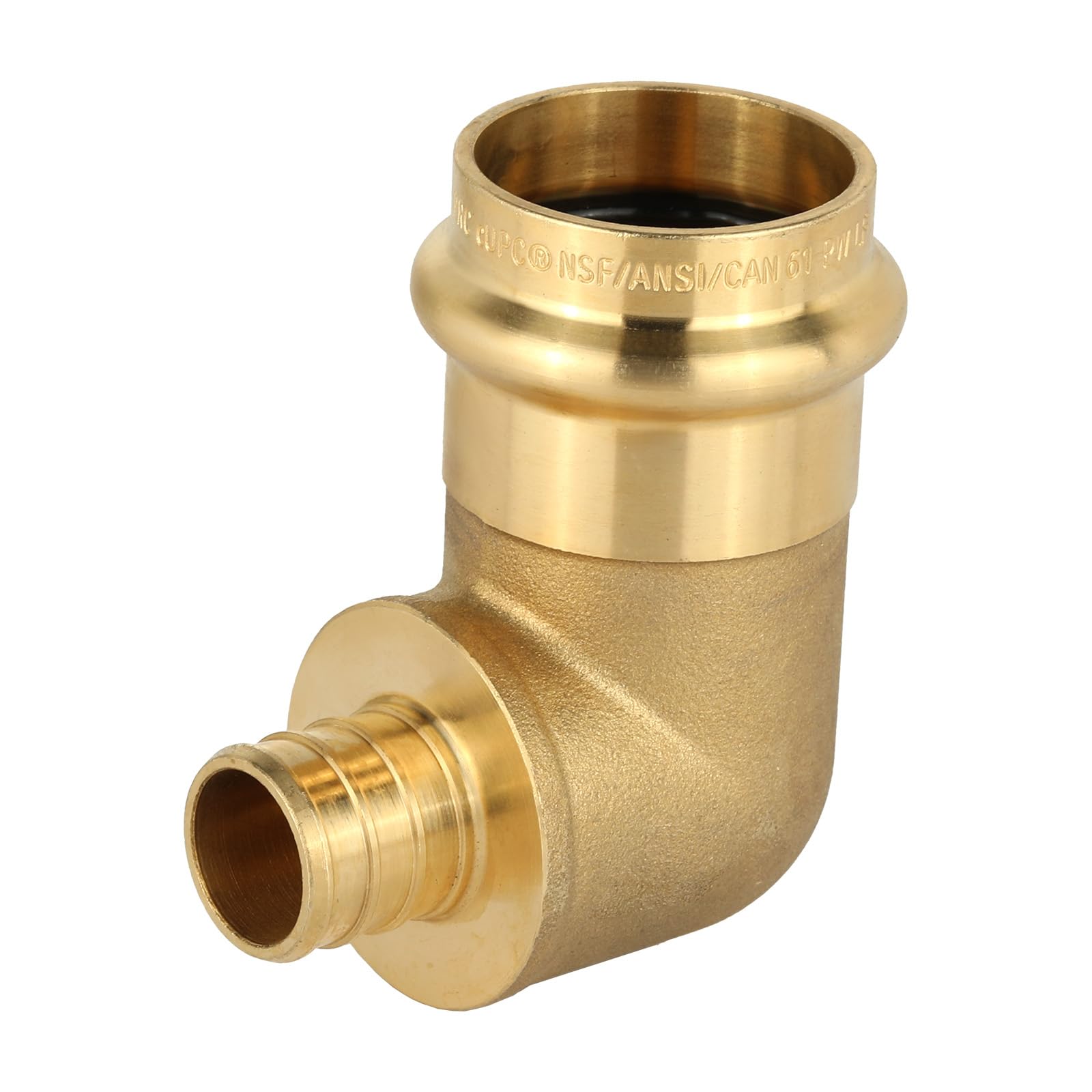 Press x PEX Crimp Brass Elbow (Lead Free) - Pick Size to Add