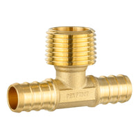 pex-b crimp male tee 1/2" pex 1/2" pex 1/2" male tee (lead free)