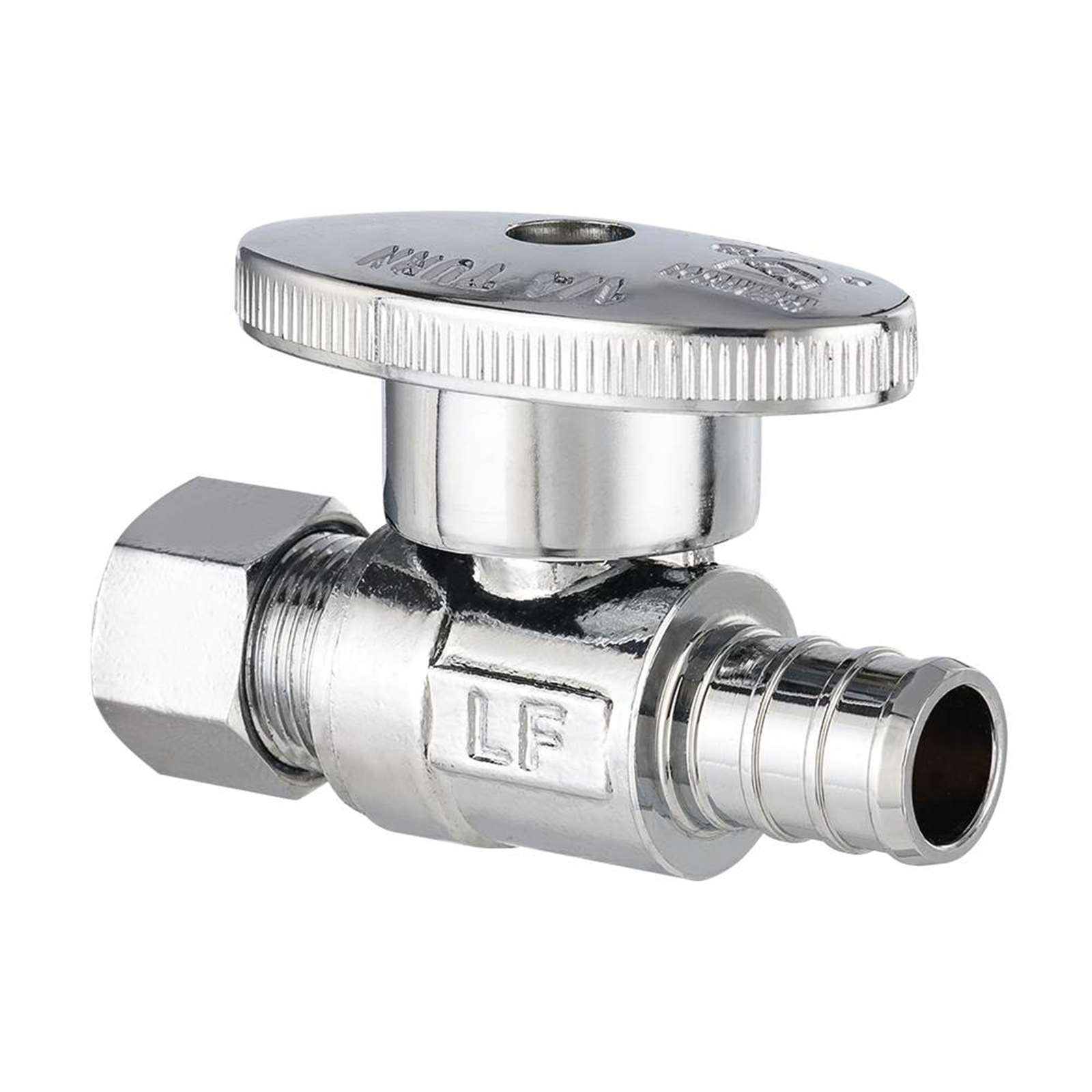 pex crimp x compression stop valve 1 4 turn lead free 21