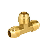 1/4" brass flare tee