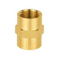 3/8" female npt brass hex connector