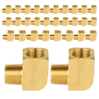 30 pcs extruded 3/8" mnpt fnpt elbow