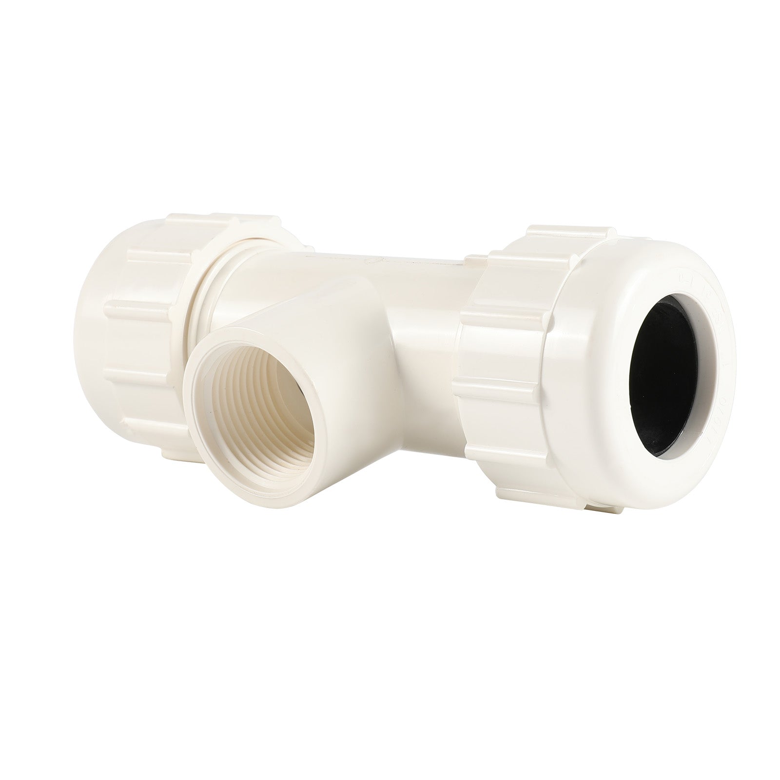 PVC SCH 40 Compression Tee (GASKET x GASKET x FIPT) - Pick Size to Add