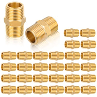 30 pcs 1" male npt brass hex connector