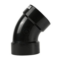 1-1/2 in. abs dwv hub x hub elbow fittings (1/8 bend)