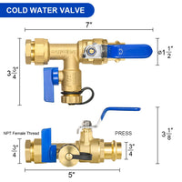 3/4" isolation valve kit (copper press inlet) 5