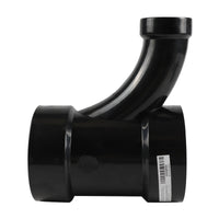 3"x 3"x2" abs dwv combination wye & 1/8 bend (h x h x h)