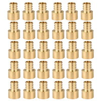 30-Pack PEX-B Crimp 1" PEX x 1" Female Copper Sweat Adapter (Lead Free)