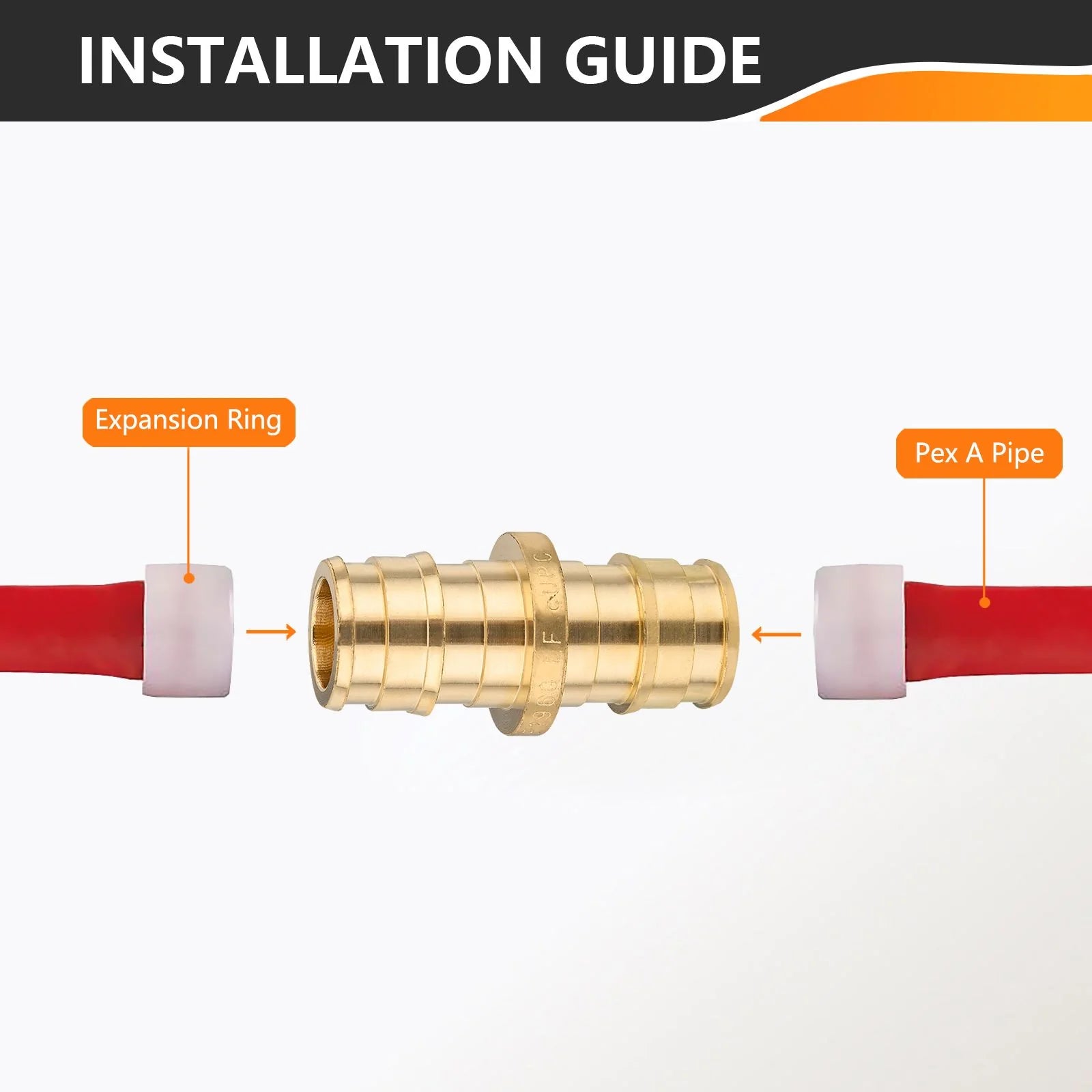 ERAPVC metal pipe fittings PEX A Expansion 1/2