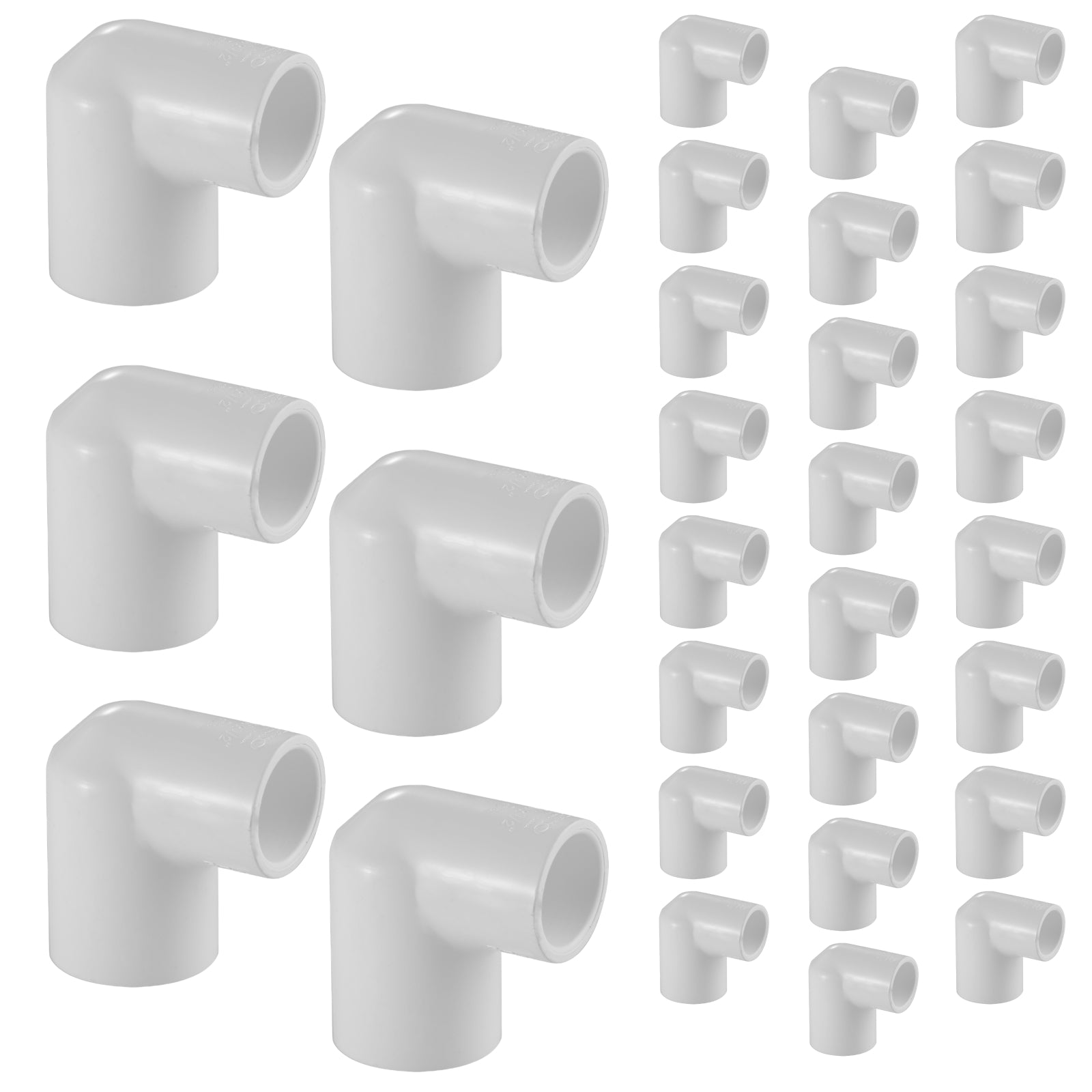 SCH 40 PVC 90° Elbow (SOC x SOC) - Pick Size to Add