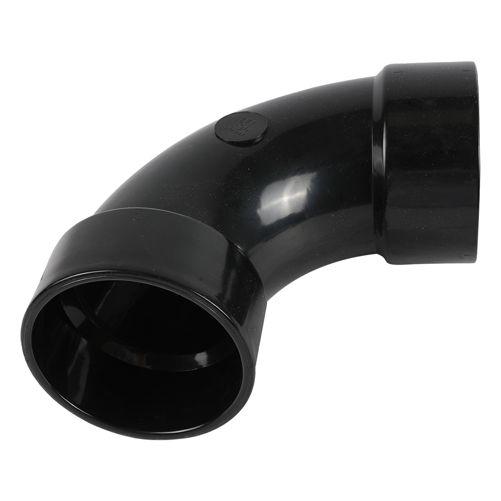 1-1/2 in. abs dwv 90 long sweep elbow (hub x hub)