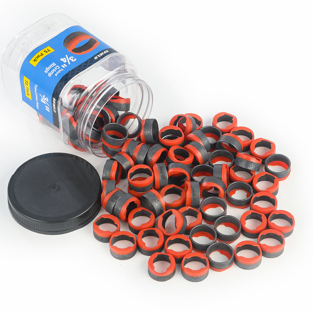 IWISS 1/2-Inch PEX Pipe Crimp Copper Rings, Skid-Proof, F1807 Standard