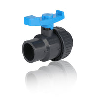 1-1/4"-pvc-single-union-ball-valve-sch-40/80,-threaded