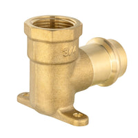 1/2" press 1/2" fnpt drop ear elbow (lead free)