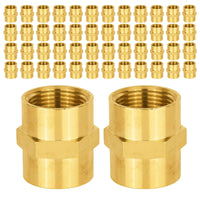 30 pcs 1" female npt brass hex connector