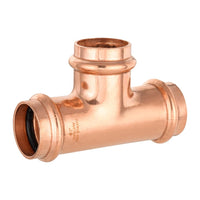 1-1/4" press copper tee (lead free) 2