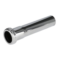 1-1/4" 6" slip-joint sink drain extension tube, 20ga, chrome plated brass