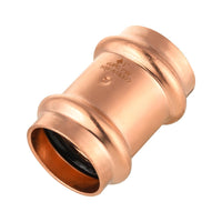 1-1/4" press copper coupling w/stop (lead free)