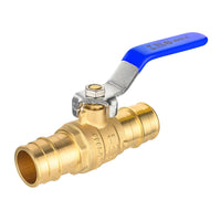 1" pex expansion ball valve, blue (lead free)