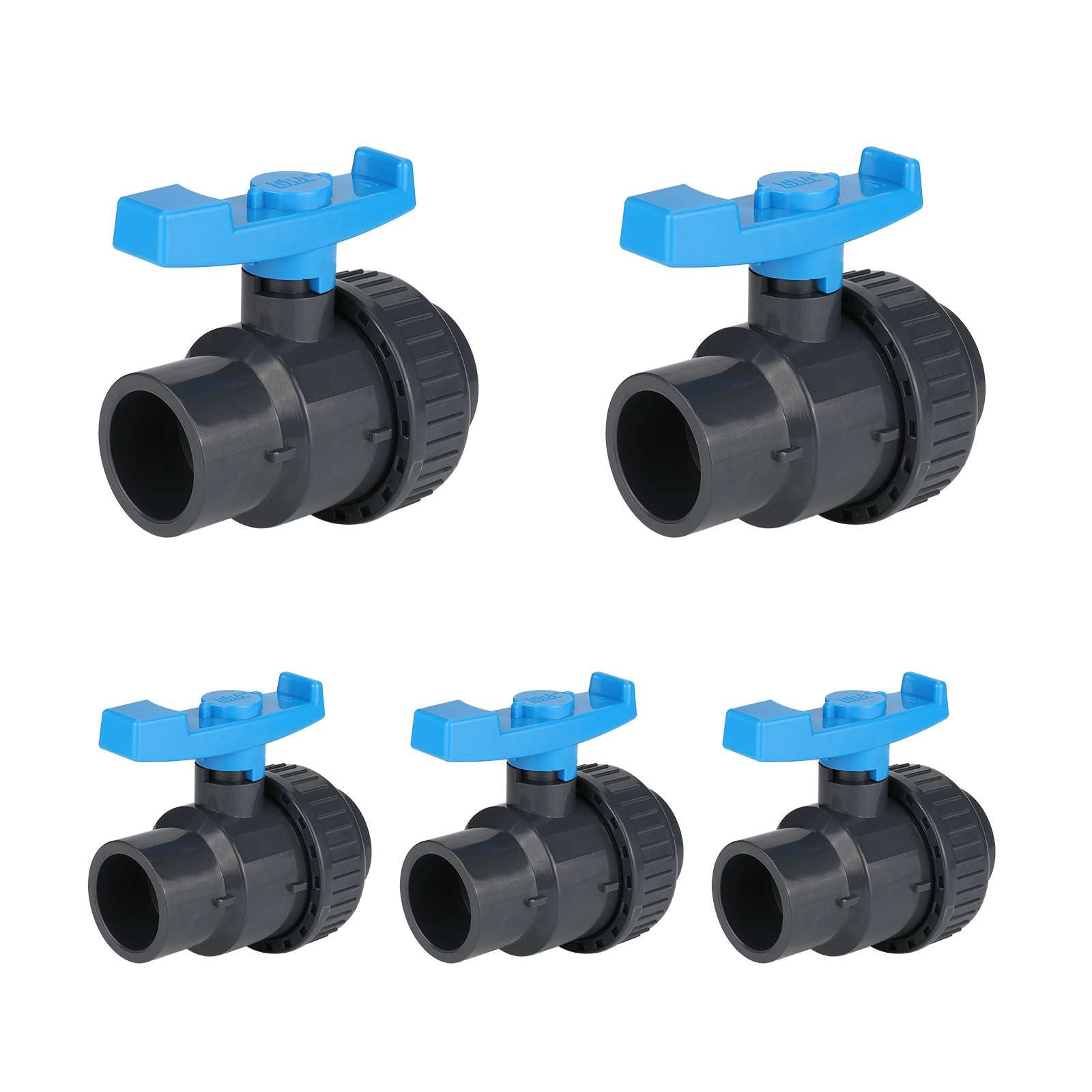 pvc single union ball valve sch 40 80 threaded 8