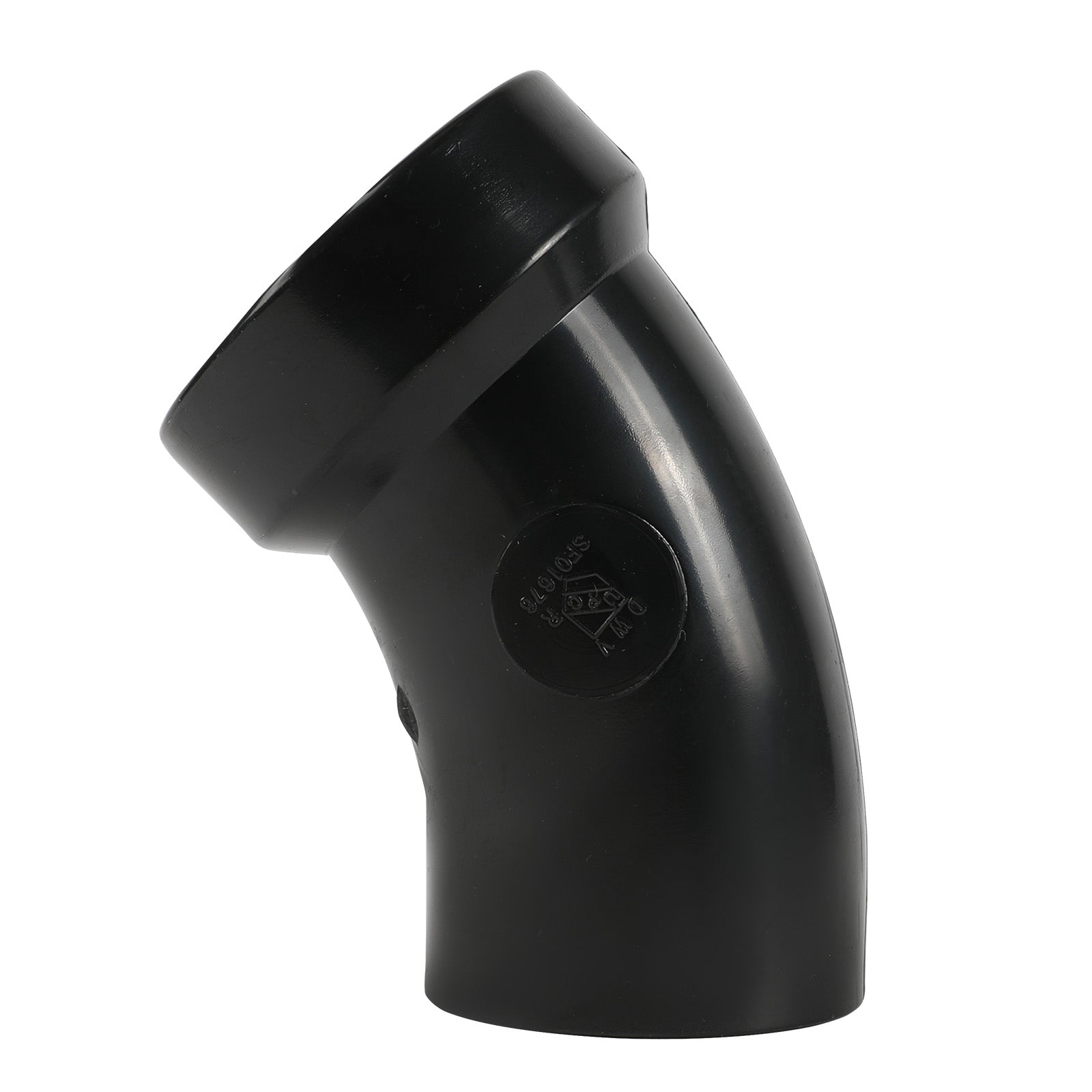 1-1/2 in. abs dwv hub x spigot street elbow fitting (1/8 bend)