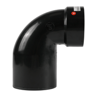 ABS DWV 90-Degree HUB x Spigot Street Elbow Fitting (1/4 Bend) - Pick Size to Add